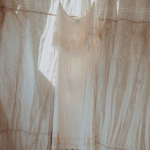 Strapless Off White Dress